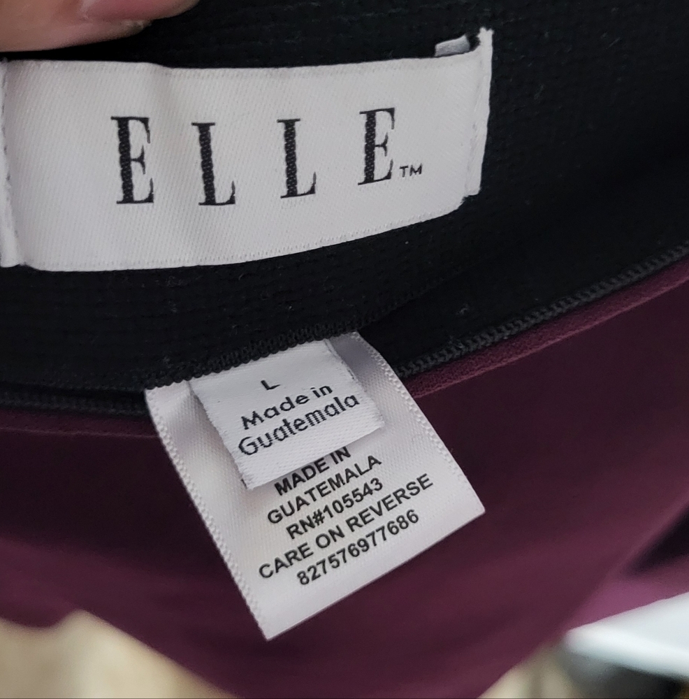 Elle Deep Purple Pencil Skirt - Picture 3 of 3
